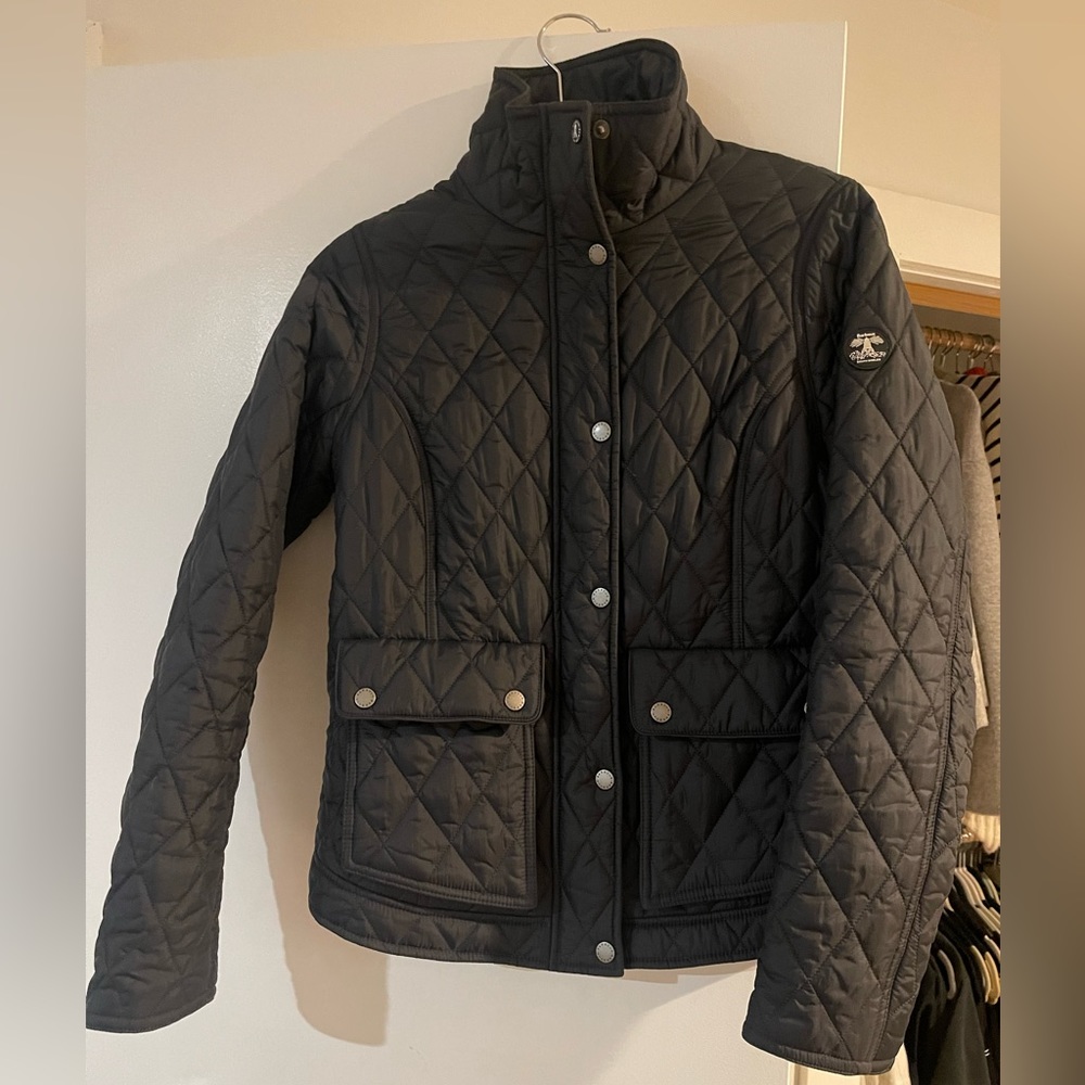 Navy Quilted Barbour Jacket
